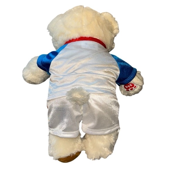Build-A-Bear Workshop USA Olympic White Teddy Bear - Picture 2 of 5